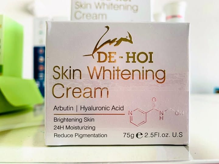 DE HOI Skin Whitening Cream – Brightening & Moisturizing Face and Body Cream for Dark Skin - 75 gram